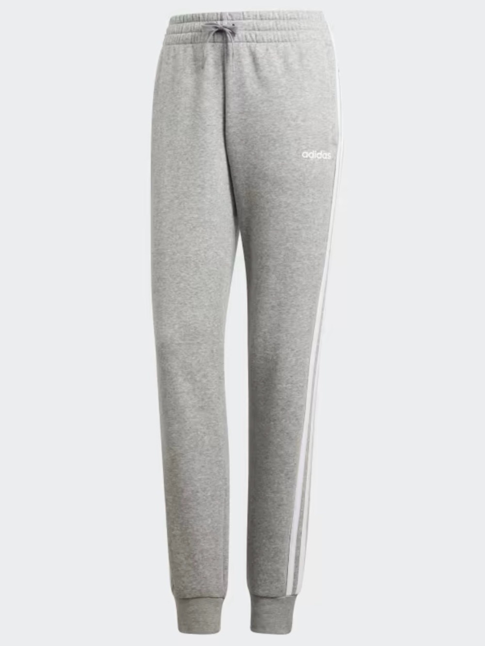 Adidas Essentials 3-Stripes Gray Joggers NWT Size Small Tapered Leg Athletic